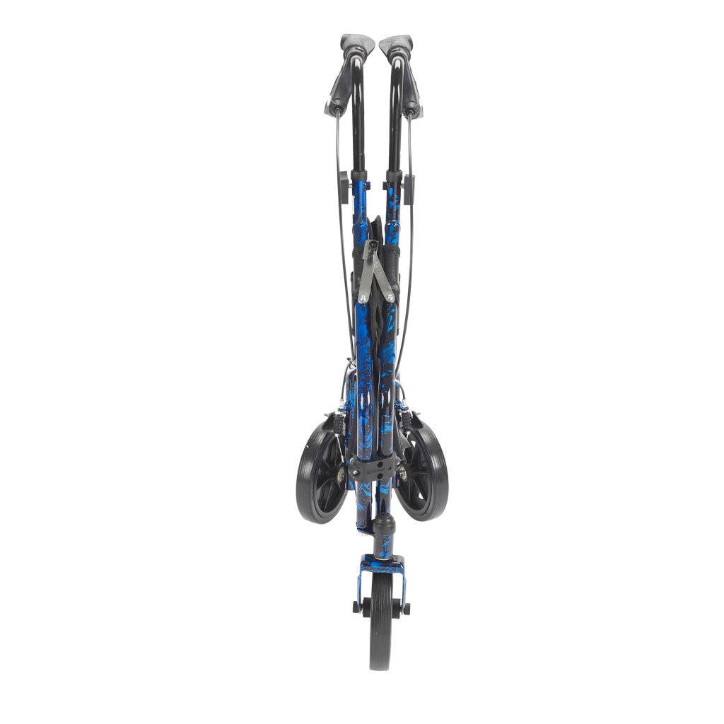 Deluxe 3 Wheel Aluminum Rollator, 7.5" Casters