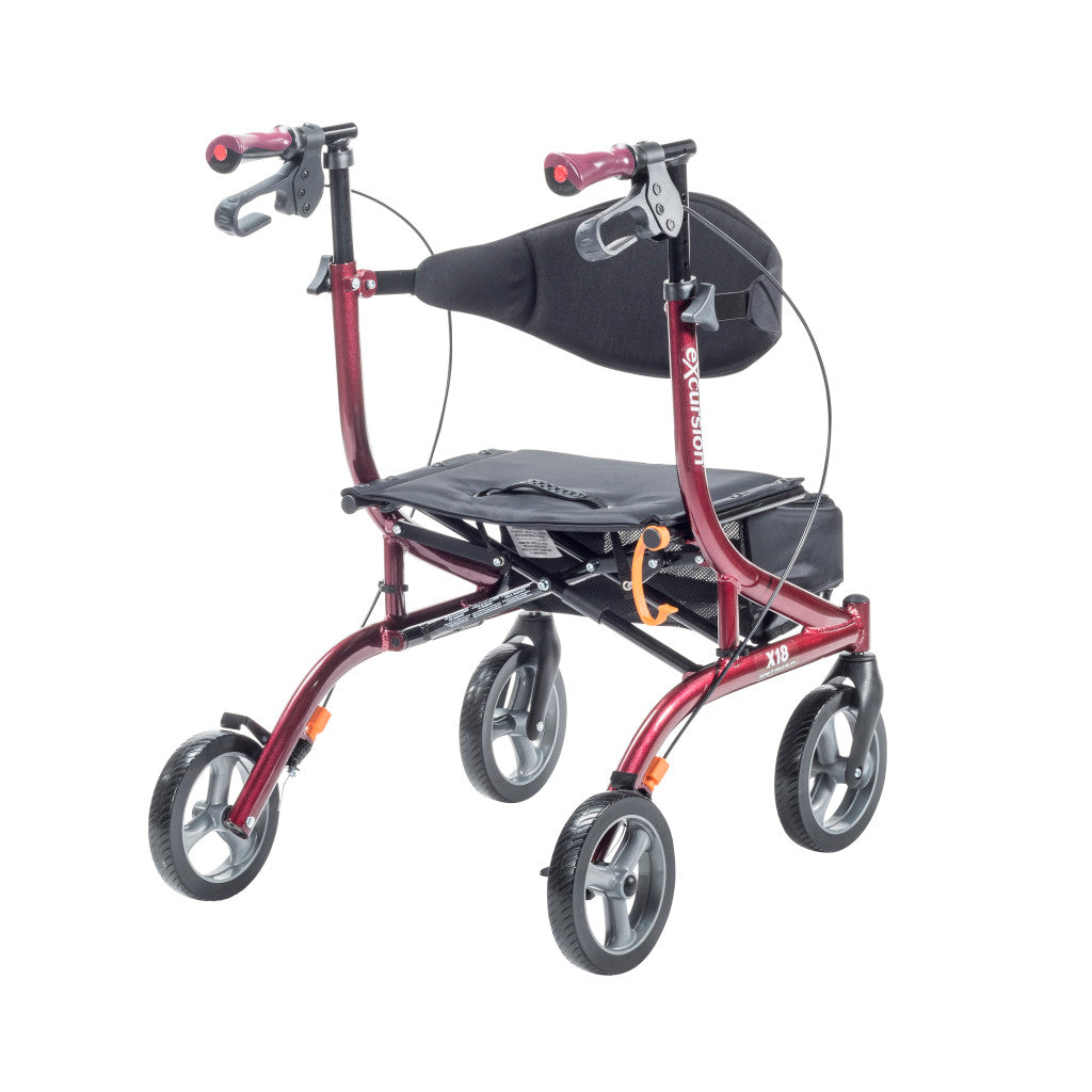 Airgo eXcursion X18 Lightweight Side-fold Rollator Hemi Height