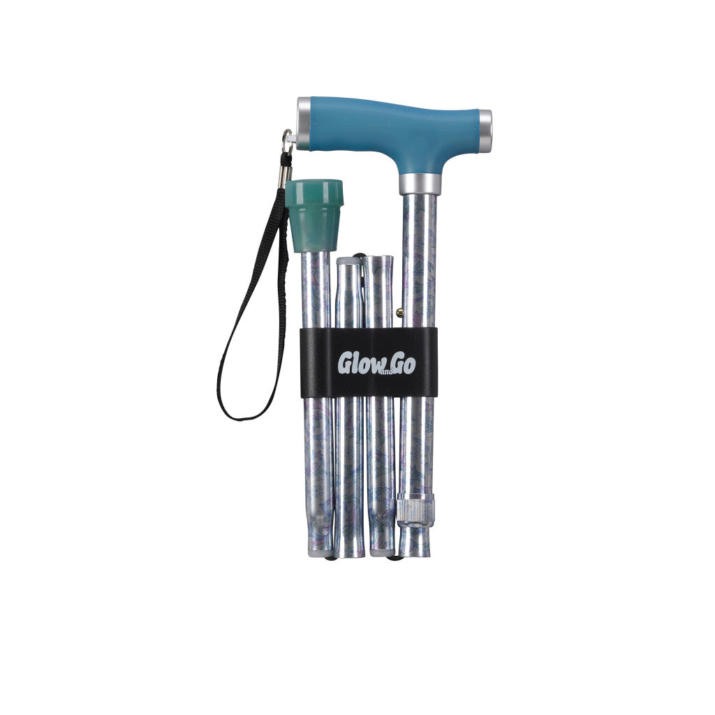 Folding Canes With Silicone Glow Grip Handle & Tip