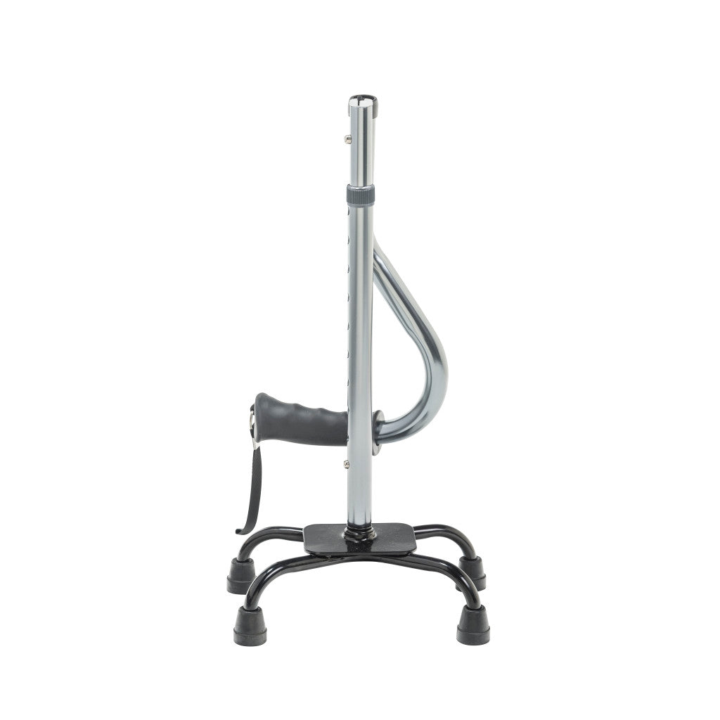 Folding Quad Cane, Small Base, Charcoal, 1EA, 12/CV
