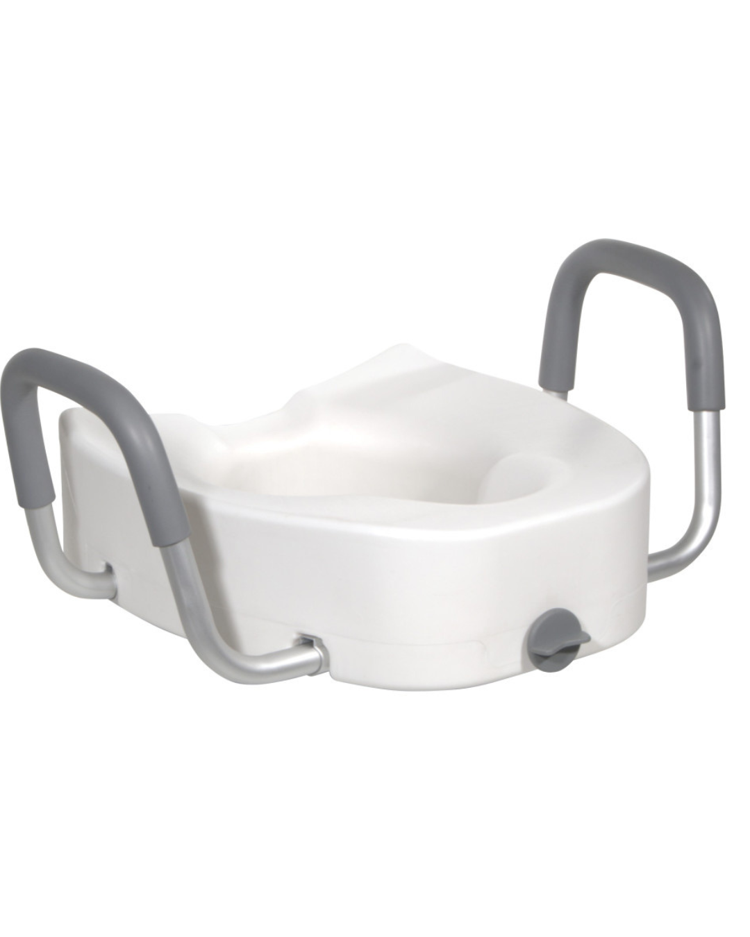Premium Plastic, Raised, Elongated Toilet Seat with Lock
