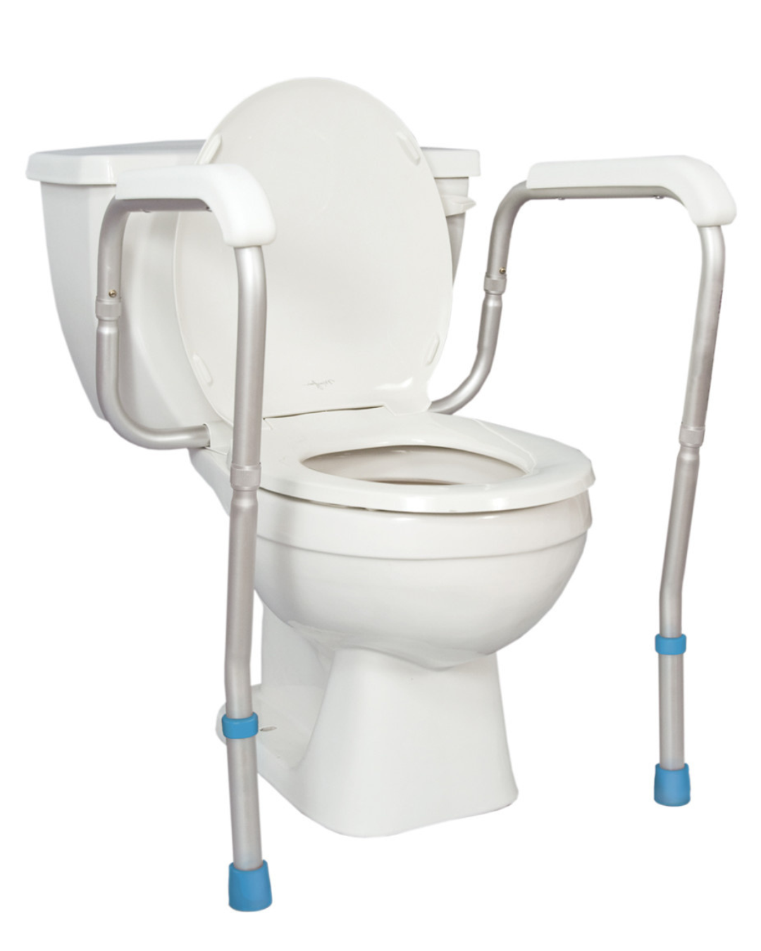 AquaSense Adjustable Toilet Safety Rails, to Floor