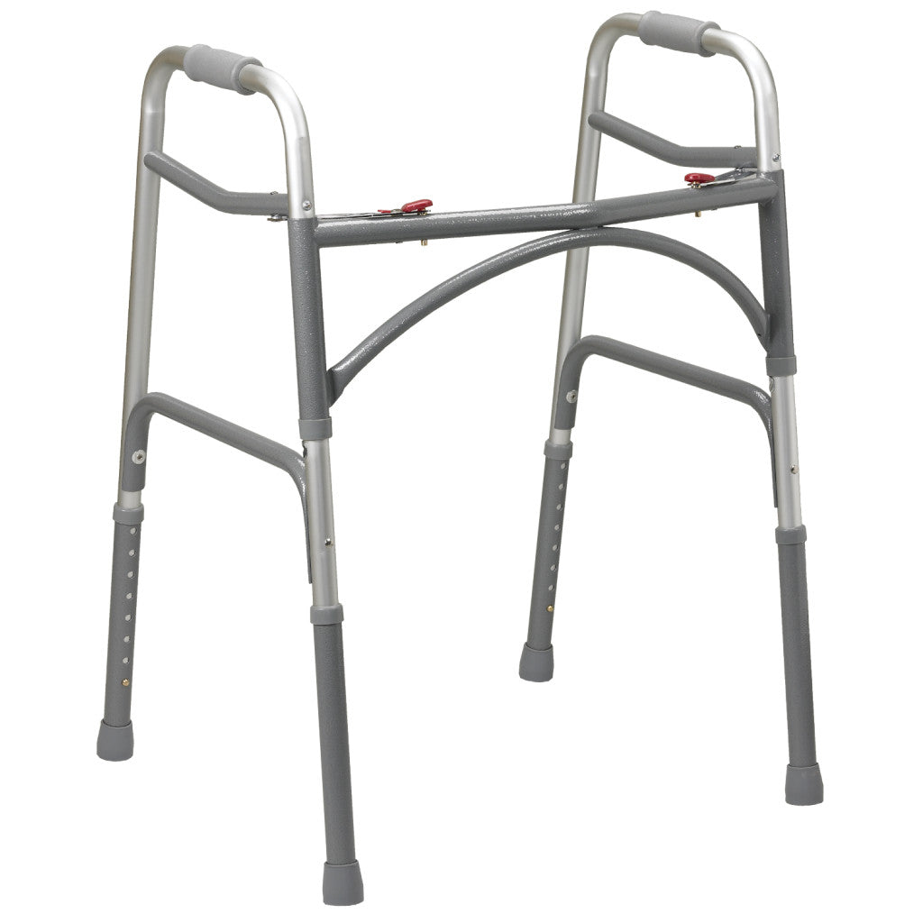 Bariatric Aluminum Folding Walker- Two Button