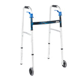 Deluxe, Trigger Release Folding Walker with 5" Wheels