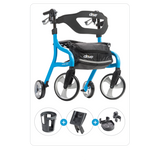 Nitro® Sprint Rollator with Cup Holder, Phone Holder and Cane Holder