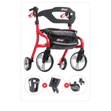 Nitro® Sprint Rollator with Cup Holder, Phone Holder and Cane Holder