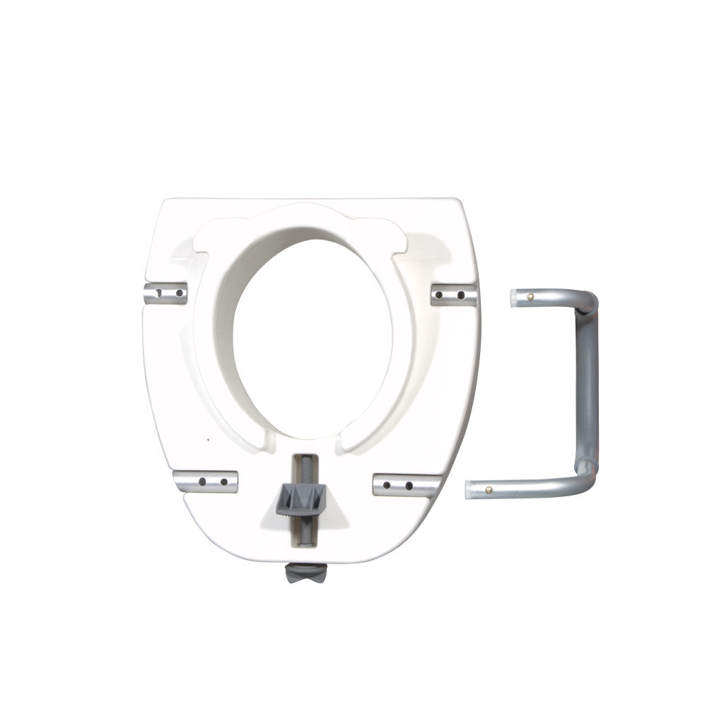 Premium Plastic, Raised, Elongated Toilet Seat with Lock