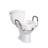 Premium Plastic, Raised, Elongated Toilet Seat with Lock