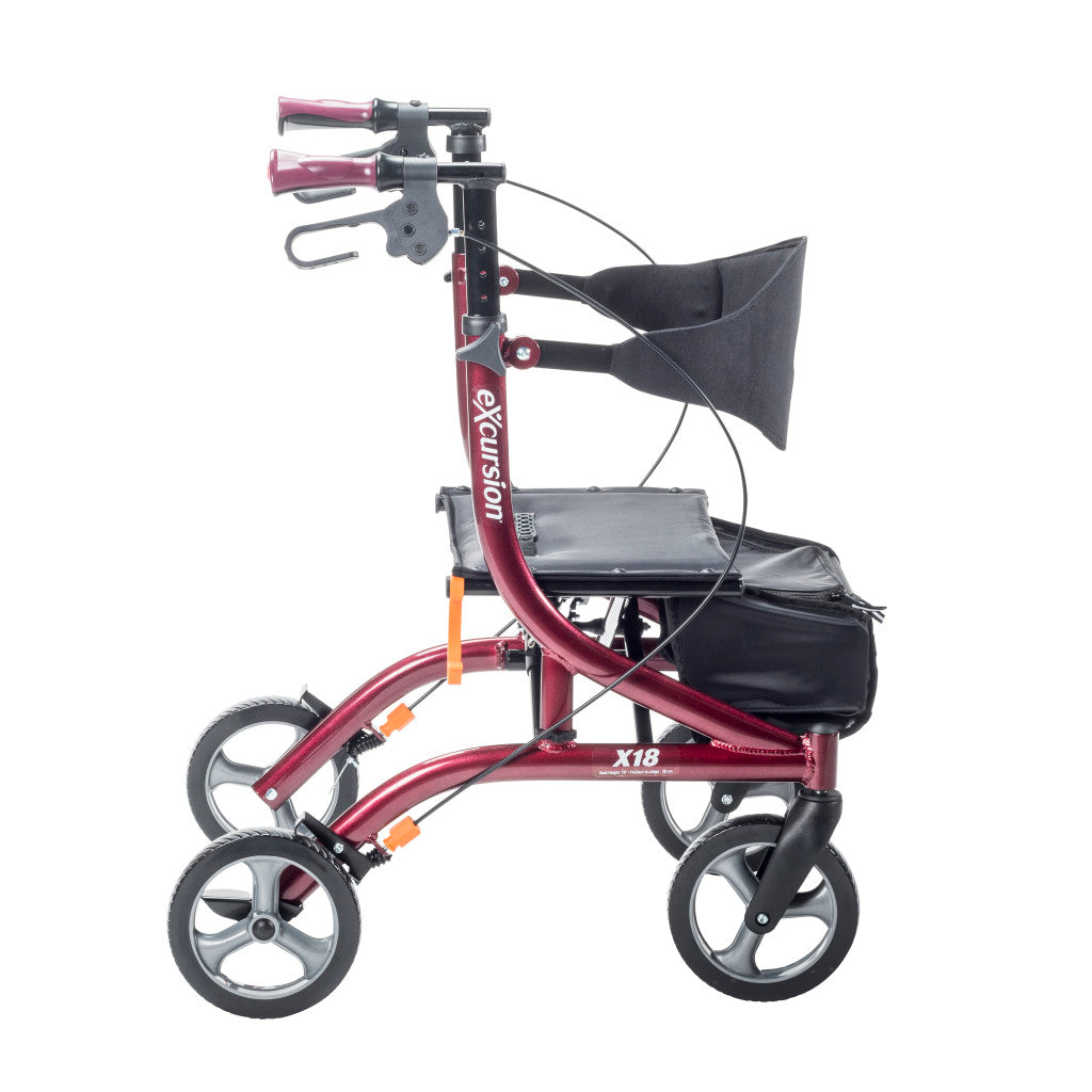 Airgo eXcursion X18 Lightweight Side-fold Rollator Hemi Height
