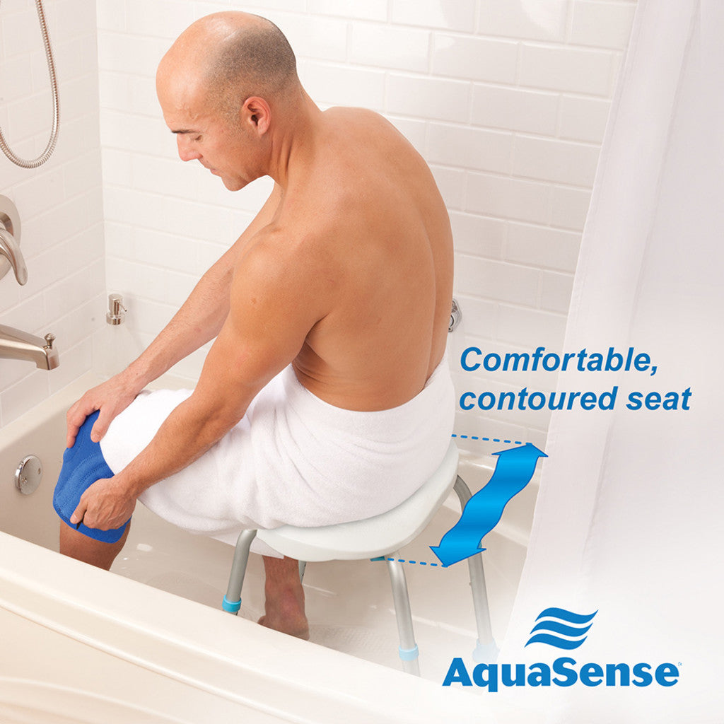 AquaSense Ergonomic Adjustable Bath Seat without Backrest