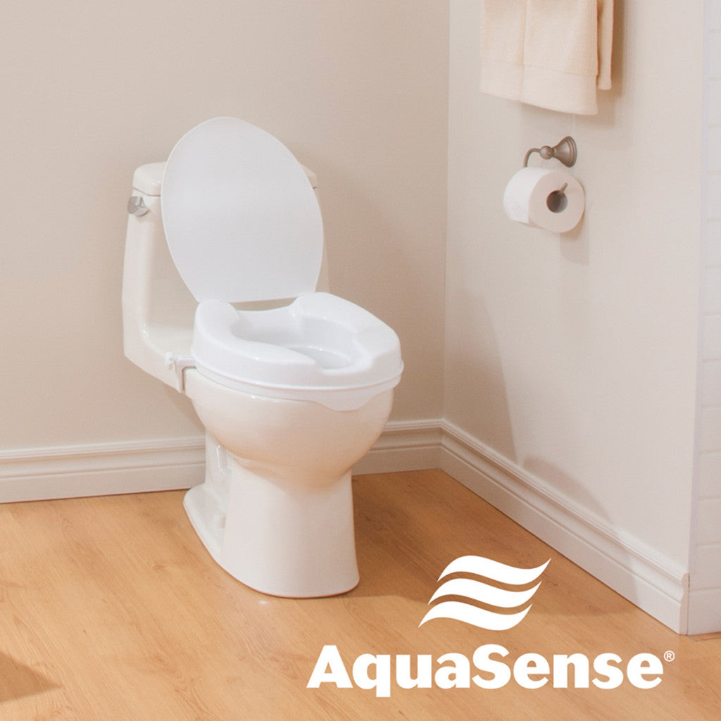 Raised Toilet Seat with Lid, 2"