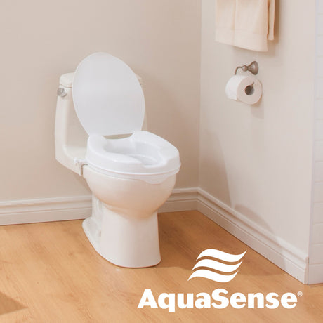 Raised Toilet Seat with Lid, 2"