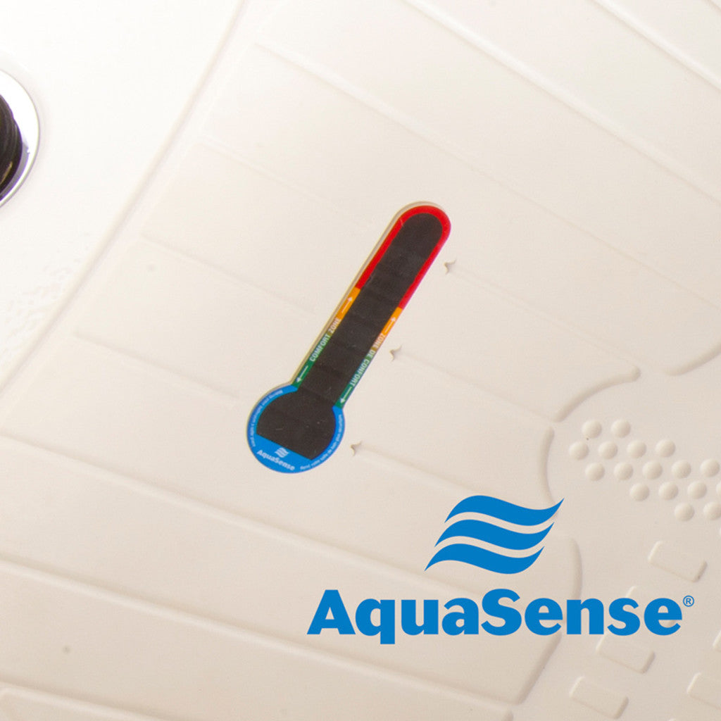 AquaSense Bath Mat, Contoured with Temperature Indicator
