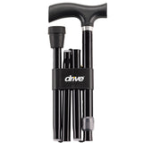 Bariatric Aluminum Folding Cane, Height Adjustable