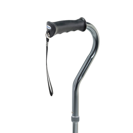 Folding Quad Cane, Small Base, Charcoal, 1EA, 12/CV