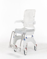 Invacare Aquatec Ocean Ergo XL Shower Commode with Collection Pan, Lid, and Pan Support