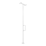 VEVOR Floor-to-Ceiling Transfer Pole, Tension Mounted Bathroom Grab Bar with Anti-Slip Curve Handle, 300 Lbs Capacity Security Pole for Elderly, Ideal Senior Safety Pole for 7-10 Ft Ceilings
